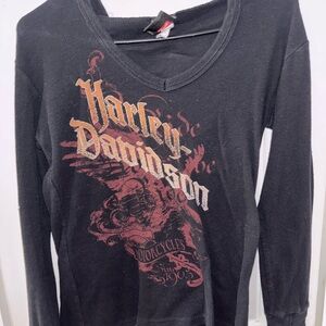 Harley Davidson Black Long Sleeve Shirt